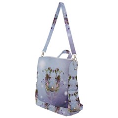 Easter Egg With Flowers Crossbody Backpack