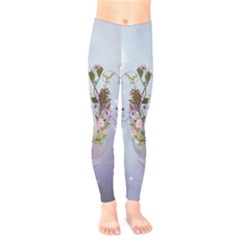 Easter Egg With Flowers Kids  Legging