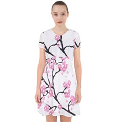 Blossoms Branch Cherry Floral Adorable In Chiffon Dress by Pakrebo