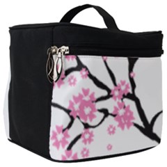 Blossoms Branch Cherry Floral Make Up Travel Bag (big)