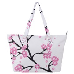 Blossoms Branch Cherry Floral Full Print Shoulder Bag by Pakrebo