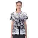 Tree Silhouette Winter Plant Women s Sport Mesh Tee View1