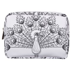 Peacock Plumage Display Bird Make Up Pouch (medium) by Pakrebo