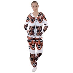 Tribal Masks African Culture Set Women s Tracksuit