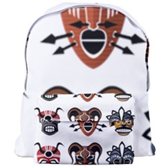 Tribal Masks African Culture Set Giant Full Print Backpack by Pakrebo