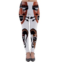 Tribal Masks African Culture Set Lightweight Velour Leggings