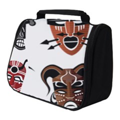 Tribal Masks African Culture Set Full Print Travel Pouch (small) by Pakrebo