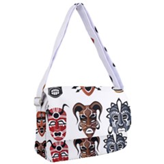 Tribal Masks African Culture Set Courier Bag by Pakrebo