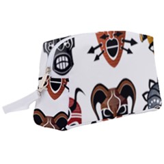 Tribal Masks African Culture Set Wristlet Pouch Bag (large) by Pakrebo