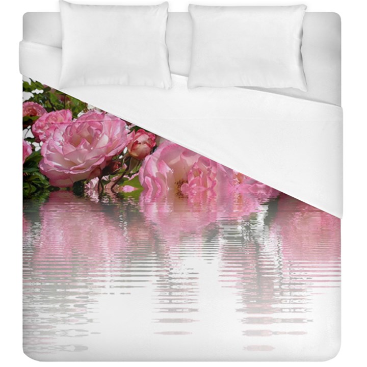 Roses Flowers Nature Flower Duvet Cover (King Size)