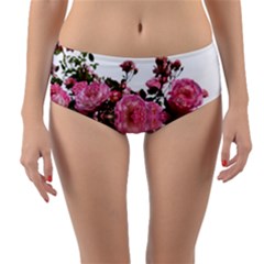 Roses Flowers Nature Flower Reversible Mid-waist Bikini Bottoms by Pakrebo