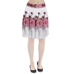 Roses Flowers Nature Flower Pleated Skirt by Pakrebo