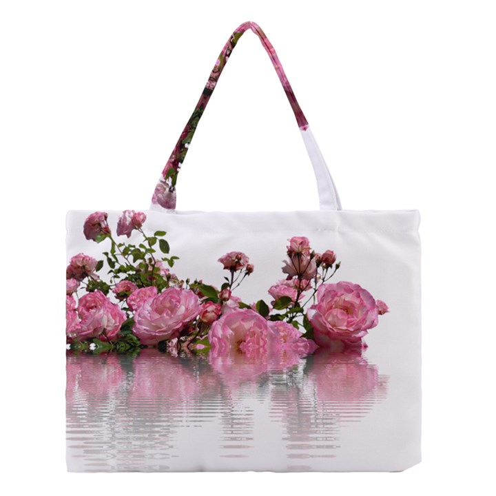 Roses Flowers Nature Flower Medium Tote Bag