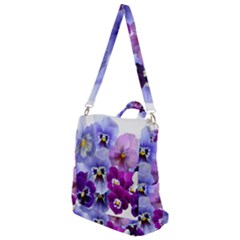 Pansy Isolated Violet Nature Crossbody Backpack