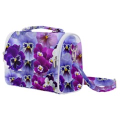 Pansy Isolated Violet Nature Satchel Shoulder Bag by Pakrebo