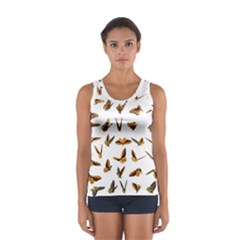 Butterfly Butterflies Insect Swarm Sport Tank Top  by Pakrebo