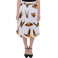 Butterfly Butterflies Insect Swarm Classic Midi Skirt by Pakrebo