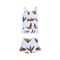 Butterfly Butterflies Insect Swarm Kids  Boyleg Swimsuit by Pakrebo