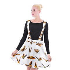 Butterfly Butterflies Insect Swarm Suspender Skater Skirt by Pakrebo