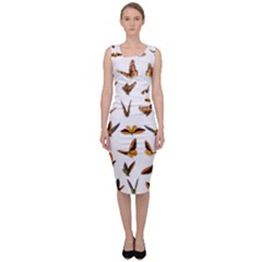 Butterfly Butterflies Insect Swarm Sleeveless Pencil Dress by Pakrebo