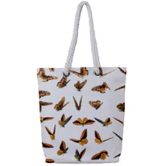 Butterfly Butterflies Insect Swarm Full Print Rope Handle Tote (small)