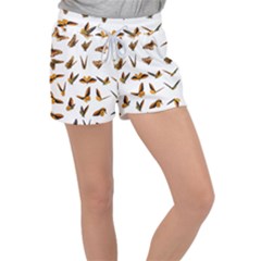 Butterfly Butterflies Insect Swarm Women s Velour Lounge Shorts