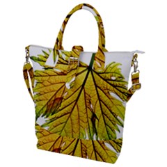 Leaf Grape Vine Sunlight Garden Buckle Top Tote Bag