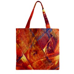 Altered Concept Zipper Grocery Tote Bag by WILLBIRDWELL