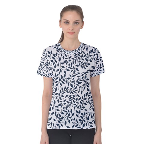 Leaves Women s Cotton Tee by alllovelyideas