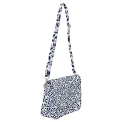 Leaves Shoulder Bag With Back Zipper