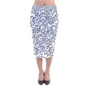 leaves Velvet Midi Pencil Skirt View1