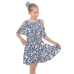 Leaves Kids  Shoulder Cutout Chiffon Dress by alllovelyideas