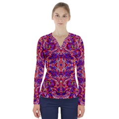 Ml 148 V-neck Long Sleeve Top by ArtworkByPatrick