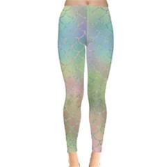 Pastel Mermaid Sparkles Leggings  by retrotoomoderndesigns