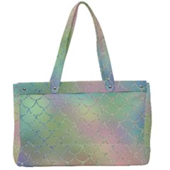 Pastel Mermaid Sparkles Canvas Work Bag by retrotoomoderndesigns