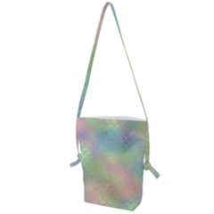 Pastel Mermaid Sparkles Folding Shoulder Bag by retrotoomoderndesigns