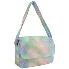 Pastel Mermaid Sparkles Courier Bag by retrotoomoderndesigns