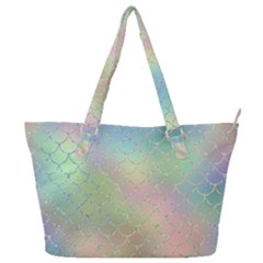 Pastel Mermaid Sparkles Full Print Shoulder Bag by retrotoomoderndesigns