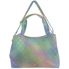 Pastel Mermaid Sparkles Double Compartment Shoulder Bag by retrotoomoderndesigns