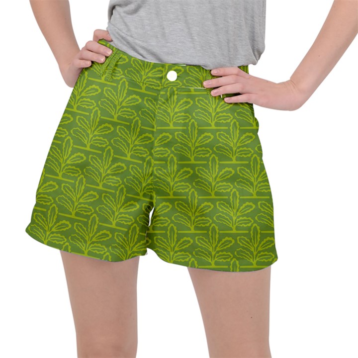 Oak Tree Nature Ongoing Pattern Stretch Ripstop Shorts