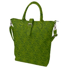 Oak Tree Nature Ongoing Pattern Buckle Top Tote Bag