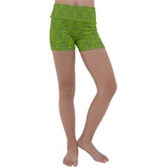 Oak Tree Nature Ongoing Pattern Kids  Lightweight Velour Yoga Shorts by Mariart