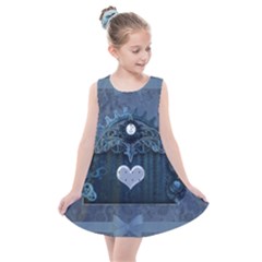 Elegant Heart With Steampunk Elements Kids  Summer Dress by FantasyWorld7