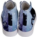 Wonderful Black Horse Silhouette On Vintage Background Kids  Hi-Top Skate Sneakers View4