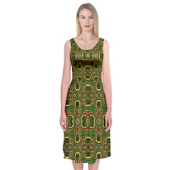 Ml 153 1 Midi Sleeveless Dress by ArtworkByPatrick