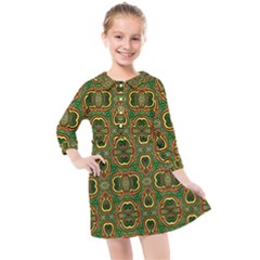 Ml 153 1 Kids  Quarter Sleeve Shirt Dress by ArtworkByPatrick