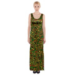 Ml 153 Maxi Thigh Split Dress by ArtworkByPatrick