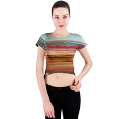 Taiko Drum Crew Neck Crop Top by Riverwoman