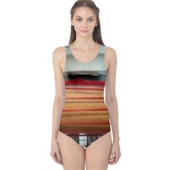 Taiko Drum One Piece Swimsuit by Riverwoman