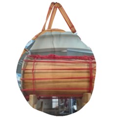 Taiko Drum Giant Round Zipper Tote by Riverwoman